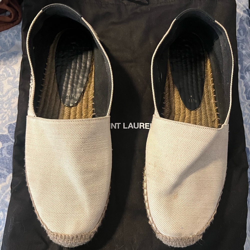 Tan YSL espadrilles,